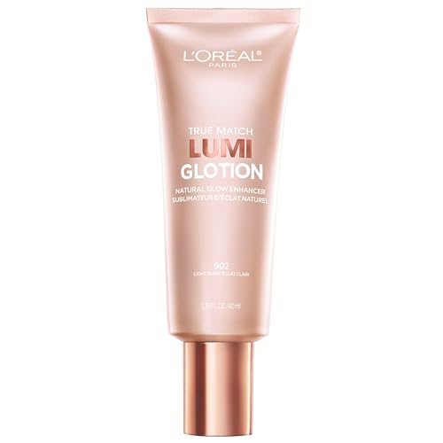 L'Oreal Paris Makeup True Match Lumi Glotion, Natural Glow Enhancer, Illuminator Highlighter, Bronzing Drops For a Sun-Kissed Glow, 902 Light -