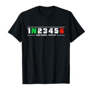 1N23456 Motorcycle Shift Biker Motorcyclist T-Shirt -