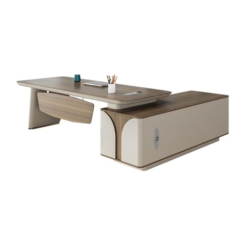 yinxx240708 Computer Desk Designer Boss Desk Office Supervisor Manager Desk Modern Simple Office Furniture Large Desk Boss Desk Home Office Desks(240 * 180 * 76cm) -