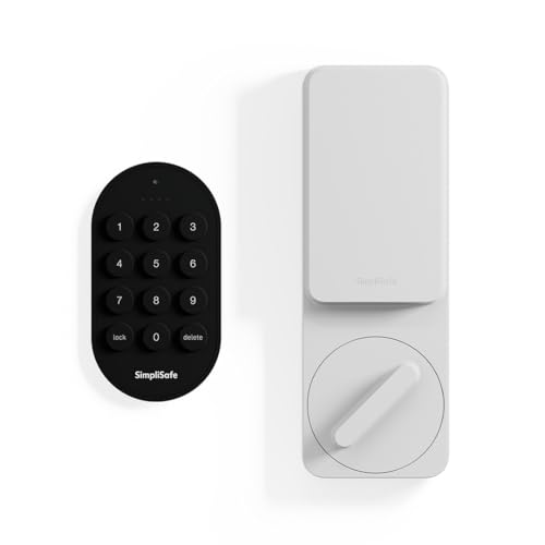 SimpliSafe Smart Lock Series 2 (White) for The Gen 3 Home Security System -