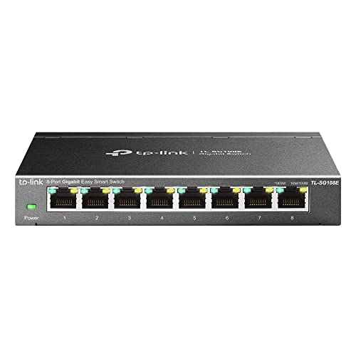 TP-LINK TL-SG108E 8-Port Gigabit Easy Smart Switch (TL-SG108E) -