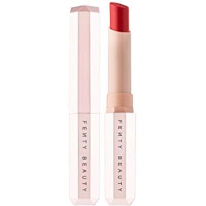 (1) FENTY BEAUTY BY RIHANNA Mattemoiselle Plush Matte Lipstick COLOR: Ma'Damn - royal red -
