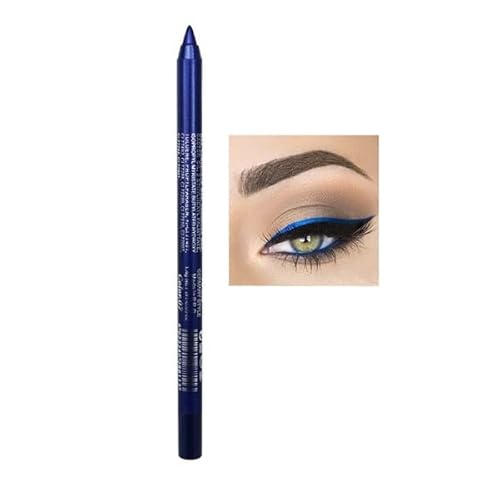Xiahium 1PC Gel EyeLiner Matte Shimmer Long Lasting Waterproof Strong Pigmented Sumdge-proof Colorful Cat Eye Makeup Pencil -