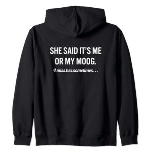 Funny Moog Quote Instrument Music Zip Hoodie -