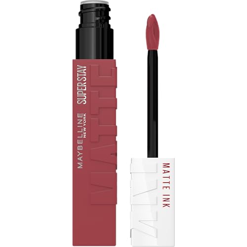 Maybelline Super Stay Matte Ink Liquid Lipstick Makeup, Long Lasting High Impact Color, Up to 16H Wear, Mover, Brown, 1 Count, Packaging May Vary -