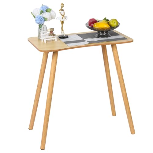 Haibinsuo Computer Desk, Ergonomic Home Office Study Desk, Student Small Writing Table, with Solid Legs, Wooden Color Spacious Desktop for Home Office Wooden Color -