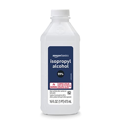 Amazon Basics 99% Isopropyl Alcohol First Aid For Technical Use,16 Fluid Ounces, 1-Pack (Previously Solimo) -