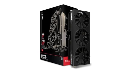 XFX Swift AMD Radeon RX 9070XT Triple Fan Gaming Edition with 16GB GDDR6 HDMI 3xDP, AMD RDNA 4 RX-97TSWF3BA -