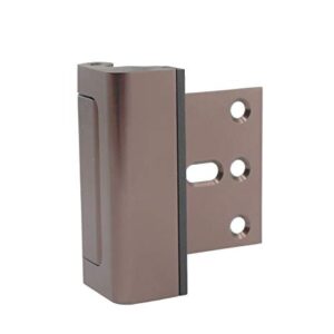 One Piece Aluminum Alloy Security Door Lock Reinforcement Dead Bolt Child Safety Door Lock Oxidized Coffee Color -