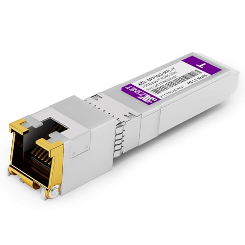 10GBASE-T SFP+ to RJ45 Transceiver, 10G Copper SFP+ to Ethernet Module Compatible with Cisco SFP-10G-T-S, Ubiquiti UniFi UF-RJ45-10G, Mikrotik S+RJ10, Meraki , Netgear, D-Link and More, 2 Pack -