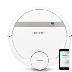 Ecovacs Deebot 907 Smart Robotic Vacuum, Carpet, Bare Floors, Pet Hair + Mapping Technology, High Suction Power, WiFi, Compatible with Alexa and Google Assistant (Renewed) -