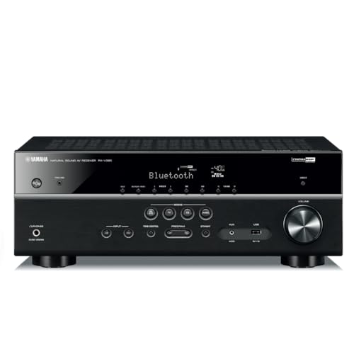 YAMAHA RX-V385 5.1-Channel 4K Ultra HD AV Receiver with Bluetooth -