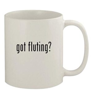 got fluting? - 11oz Ceramic White Coffee Mug, White -