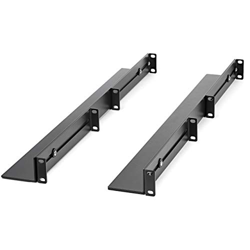 StarTech.com 1U 19 inch Server Rack Rails - 24-36 inch Adjustable Depth - Universal 4 Post Rack Mount Rails - Network Equipment/Server/UPS Mounting Rail Kit HPE ProLiant Dell PowerEdge (UNIRAILS1UB) -