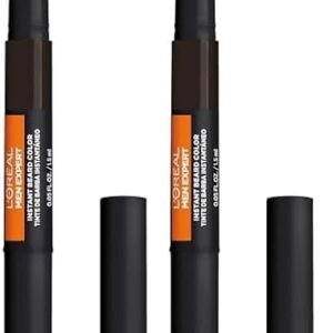 L’Oreal Paris Men Expert Instant Temporary Beard Color, Beard Filler for a Natural and Fuller-Looking Beard, 03 Dark Brown, 0.05 Fl Oz (Pack of 2) -