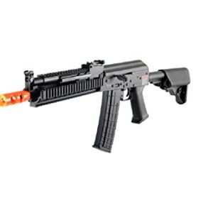 lancer tactical lt-11 beta project ak-47 ris electric airsoft gun full metal body & gearbox fps-380 w/ high capacity magazine (black)(Airsoft Gun) -
