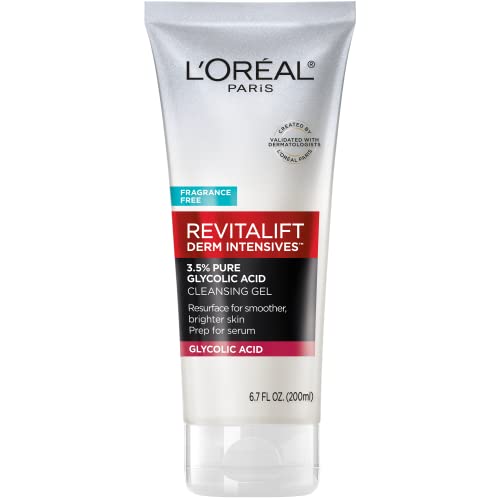 L'Oreal Paris Revitalift 3.5% Pure Glycolic Acid Brightening Cleansing Gel wth Salicylic Acid 6.7 fl oz -