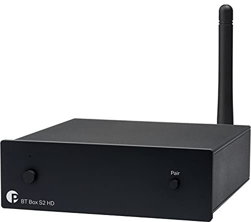 Pro-Ject BT Box S2 HD High Definition Bluetooth 5.0 AptX-HD Audio Receiver (Black) -
