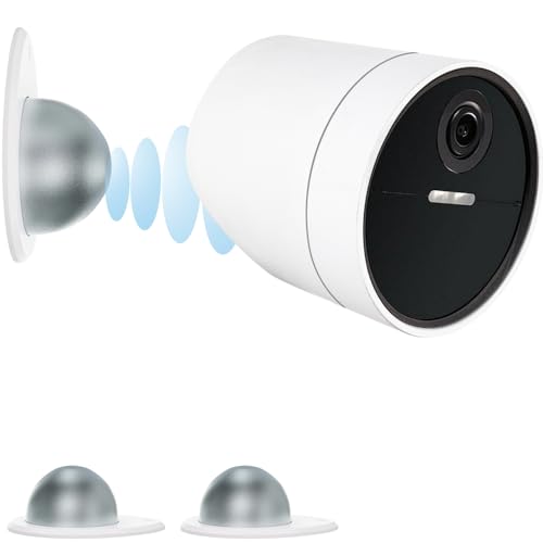 UYODM 2 Pack Metal Wall Mount Compatible with SimpliSafe Wireless Outdoor Security Camera,360° Adjustable Easy to Install and Remove, Camera Not Included (White) -