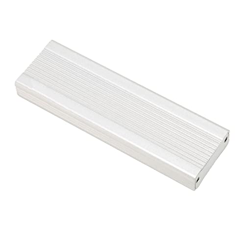 M.2 NVME SSD Enclosure Convenient Plug and Play NVME SSD Enclosure 10Gbps High Speed, Aluminum Alloy Housing, Compatible with 2230 2242 2260 2280mm M.2 NVME SSD (Silver with C -