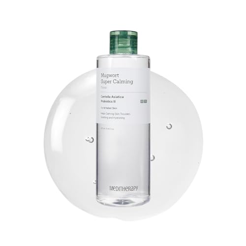 Mugwort Super Calming Toner - Korean Hydrating Toner for face, Purifying Mugwort Essence, Soothing, Calming, Refreshing Facial Toner for Oily, Dry, and Sensitive Skin, Daily Skin Care, 8.45 fl.oz -