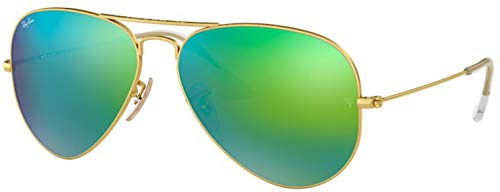 Ray-Ban RB3025 Sunglasses Bundle: RB 3025 AVIATOR LARGE METAL 112/19 Matte Arista and Universal Anti-slip Silicone Leash -