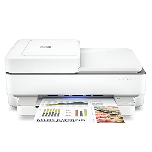 HP ENVY Pro 6455 Wireless All-in-One Printer, Mobile Print, Scan & Copy, Auto Document Feeder, HP Instant Ink ready, Works with Alexa (5SE45A) -