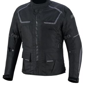 ARIZONA Ultimate Adventure Motorcycle Jacket for Men– CE Armor, Waterproof, Touring & Riding Protection with Removable Liner Wicked Stock |MENS BIKER RIDDING SUMMER JACKET (XXX-Large) -