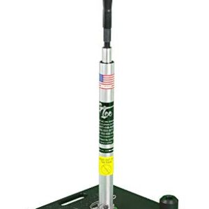 G Tee Classic Baseball/Softball Batting Tee | Height 26" - 53" | Flexible Rubber Cup and Sturdy Metal Base | Stainless Steel & Aluminum | Best Training Equipment for All Ages | Used by Pros | Silver -