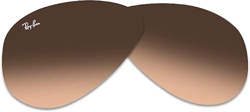 Ray-Ban Original AVIATOR LARGE METAL RB3025 58MM Pink Gradient Brown Replacement Lenses For Men For Women + BUNDLE with Designer iWear Eyewear Kit -