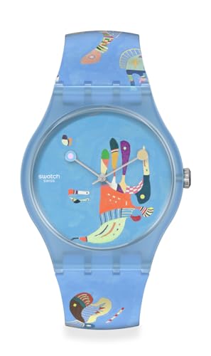 Swatch Blue sky, by Vassily Kandinsky Unisex Watch (Model: SUOZ342) -