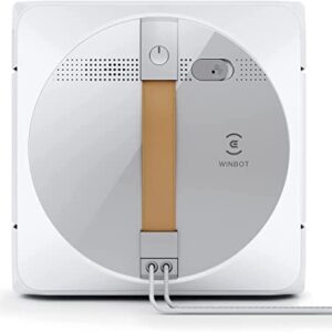 ECOVACS Winbot W1 Pro Window Cleaning Robot, Intelligent Cleaning with Dual Cross Water Spray Technology, Win SLAM 3.0 Path Planning, 2800Pa Suction Power, Edge Detection Technology, App Control,Grey -