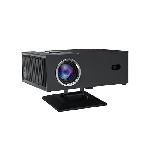 4K HD Projector with Auto-Focus , 10000 Lux Brightness & Dual-Band WiFi/Bluetooth for HomeTheater,OutdoorMovies, and Gaming (black) -