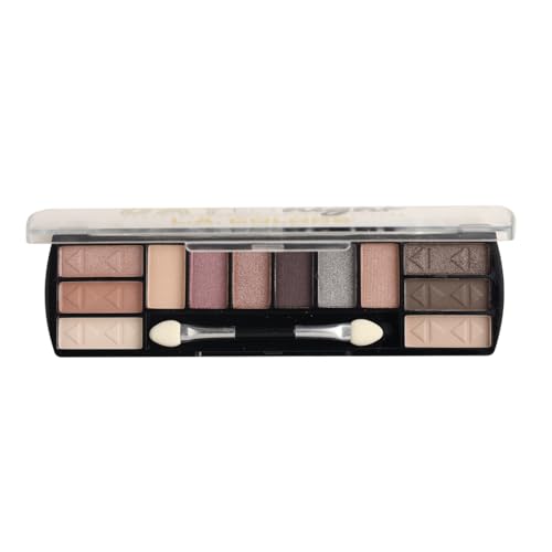 L.A. COLORS Day To Night 12 Color Eyeshadow Palette, Dawn, 0.28 Oz -