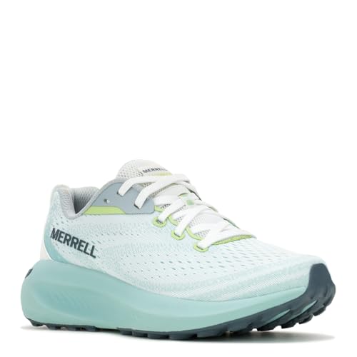 Merrell Women's Morphlite Sneaker, White/Frost Blue, 7 -