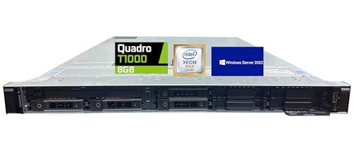 Dell PowerEdge R640 Rack Server | Intel Xeon Gold 6142, 128GB RAM, 4X 4TB NVMe SSD, Nvidia Quadro T1000 8GB, USB 3.0, Windows Server 2022, High-Performance PC Workstation -