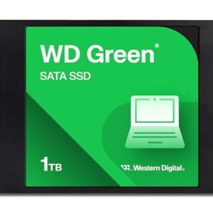 Western Digital 1TB WD Green Internal SSD Solid State Drive - SATA III 6 Gb/s, 2.5/7mm, Up to 545 MB/s - WDS100T3G0A -