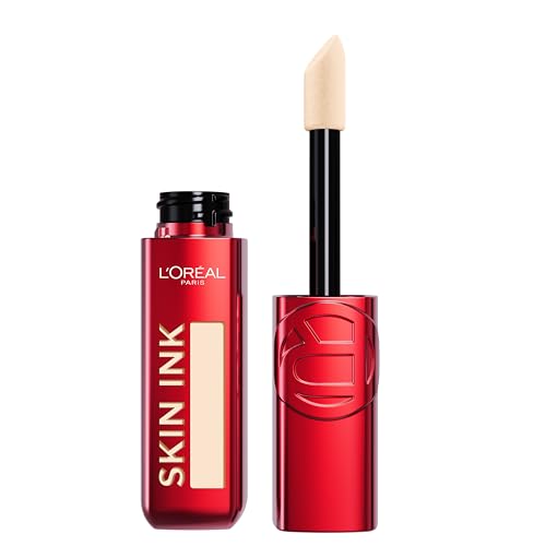 L'Oreal Paris Infallible Skin Ink Foundcealer, 48HR Transfer-Resistant Foundation + Concealer Hybrid Face Makeup with Buildable Light to Full Coverage, 15 Neutral, 0.05 Oz -
