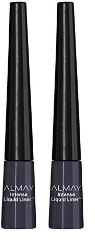 Almay Intense Liquid Eyeliner, Waterproof and Longwearing, Hypoallergenic, Cruelty Free, Fragrance Free, Ophthalmologist Tested, 223 Black Pearl, 0.08 oz (Pack of 2) -
