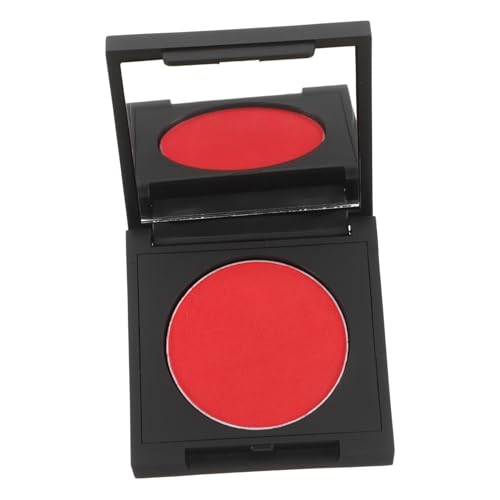 DRESSOOS Professional Monochrome Eyeshadow Powder Palette for Stage Makeup Purplish Red for Drama and Cosplay Looks Silky Finish for Eyelids and Cheeks -