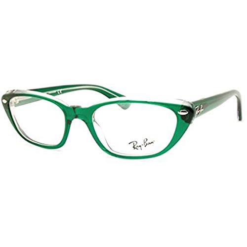 Ray-Ban Women's RX5242 Sunglasses,53mm,Green/Demo -