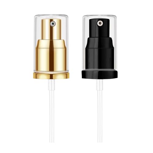 Chris.W 2Pack Foundation Pump Compatible with Maybelline Fit Me Liquid Foundation Makeup (Gold+Black) -