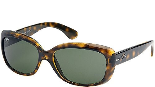 Ray-Ban RB4101 Jackie Ohh Highstreet Fashion Sunglasses - Light Havana/Crystal Green, One Size Fits All -