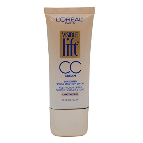 L'Oreal Paris Visible Lift CC Cream, Light/Medium 1 oz (Pack of 2) -