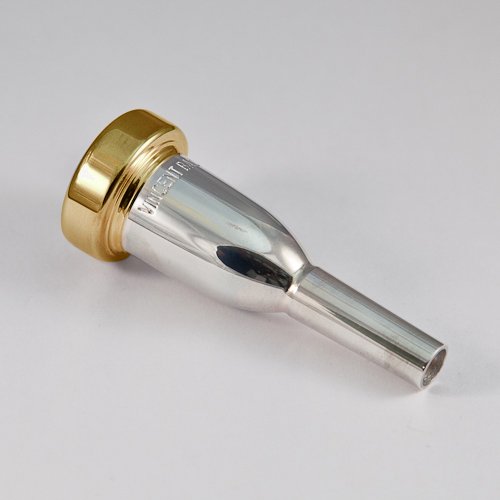 24K Gold Rim & Cup Bach Megatone Cornet Mouthpiece, 3D -