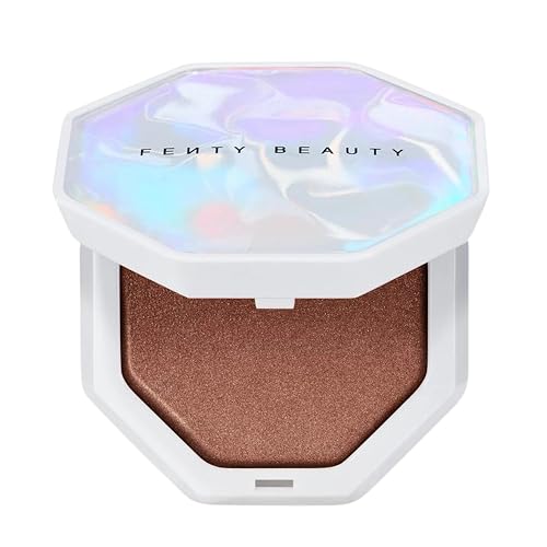 FENTY BEAUTY Demi Glow Light-Diffusing Highlighter, 0.16 OZ (JAVA JITT'RS (09) Deep Bronze, .16OZ) -
