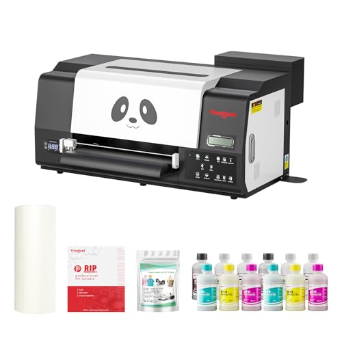 Procolored F13 Pro Panda DTF Printer A3 Dual XP600 13" Transfer Printing Machine with White Ink Circulation and Semi-Automatic Cleaning System (Printer) -