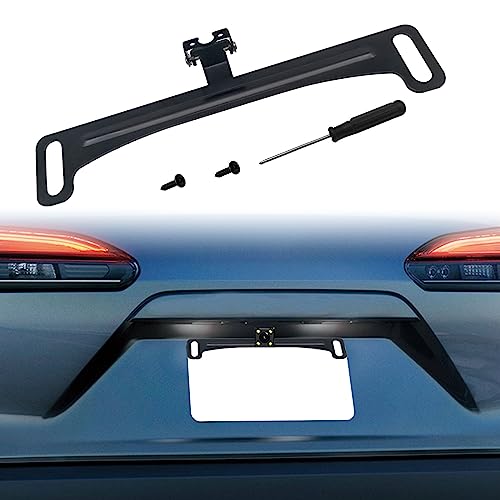 Universal Car Rear View License Plate Bracket - Mirror Mounted Rearview Camera Kit - Reverse Camera Installation Holder -