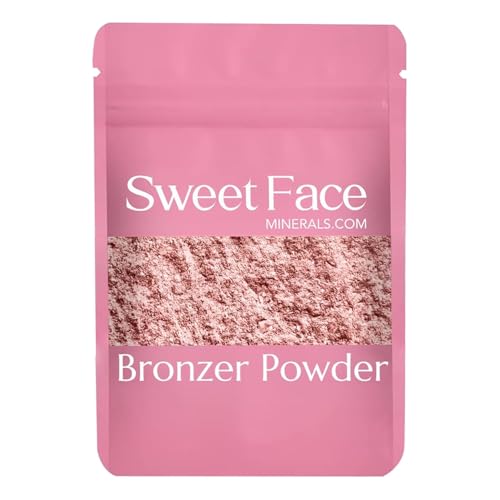 BRONZER BULK POWDER (1 Pound Refill Pouch) Mineral Makeup Loose Bronzing Warmth Tanning Baked On Bare Face Sun Kissed Coppertone Glow Shimmering Illuminating Glow Hypoallergenic Vegan Cruelty-Free -