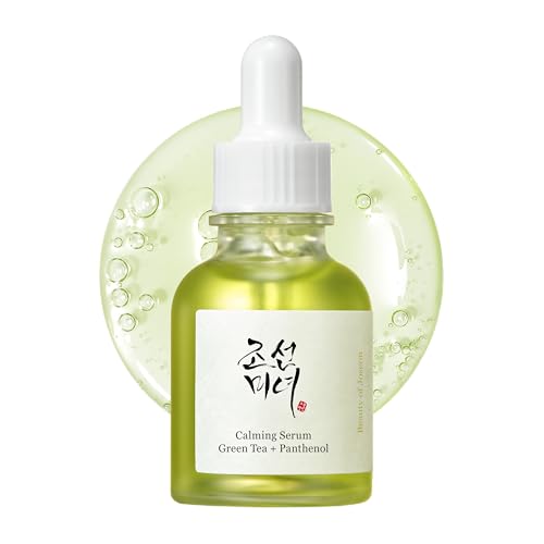 Beauty of Joseon Calming Serum Green Tea Panthenol Soothing, Moisturizing Sensitive, Acne-Prone, UV Irritated Skin, Daily Korean Skin Care for Men and Women, 30ml 1 fl.oz -